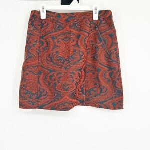 NWT Hollister Multicolor Soft Paisley Print‎ Miniskirt With Pockets Size Medium